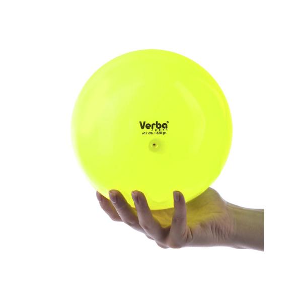 Мяч Verba Sport однотонный 17 см (Лимонный)