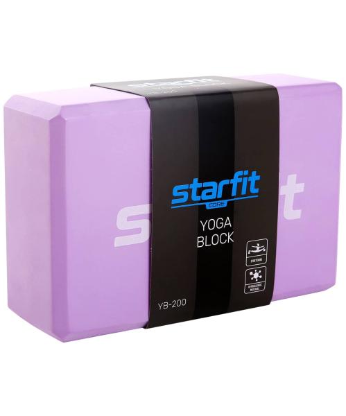 Блоки для йоги STARFIT YB-200 EVA (Фиолетовый пастель)