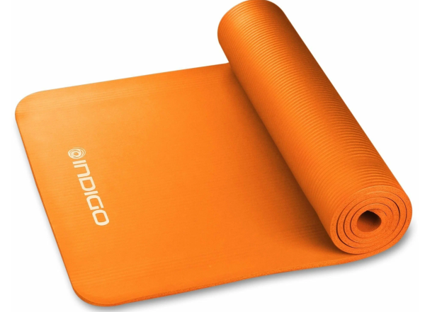 Коврик для йоги/фитнеса INDIGO IN104 (Оранжевый)
