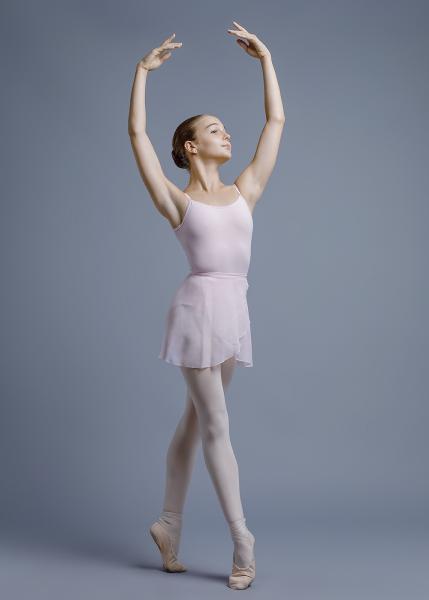 Юбка Хитон балетный на запах,шифон ORIELLA B3S13xx Grand Prix  (Шифон, 10-12, 146-152, Розовый)