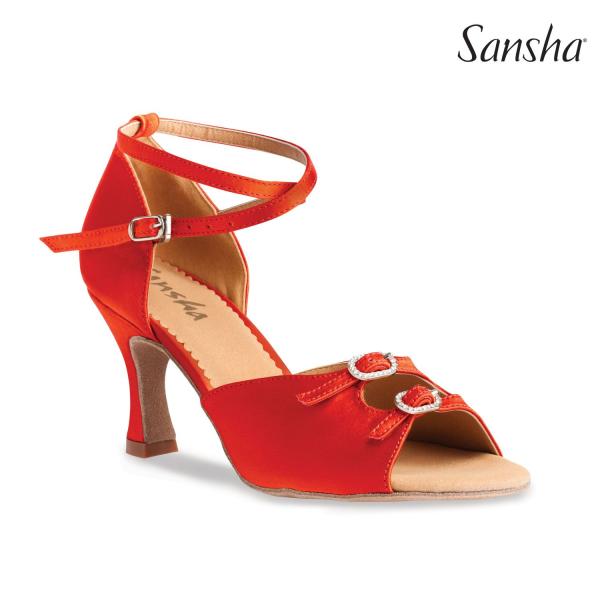 Туфли бальные женские сатин MILANA BR31033S (Сатин, 8, RED)