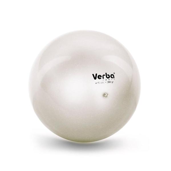 Мяч Verba Sport металлик 15 см (Перламутр)