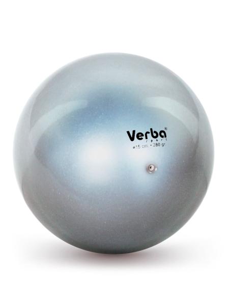 Мяч Verba Sport металлик 16 см (Серебро)